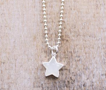 925 Sterling silver rainbow moonstone star, necklace