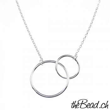 silver rings necklace