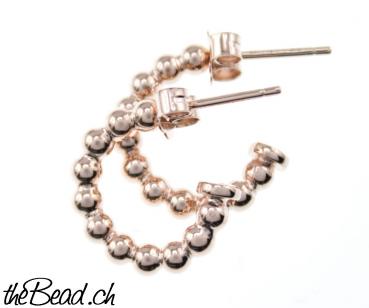 CREOLE made of sterling silver rosegold plated
