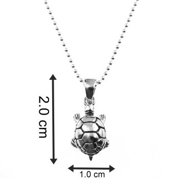 Collier aus 925 Silber mit Schildkröten Anhänger