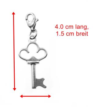 Charm mit Schlüssel Edelstahl Charm Anhänger