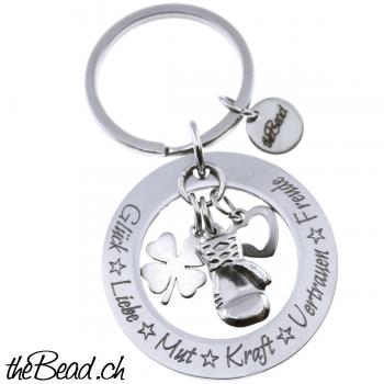 Key chain engraved, made of stainless steel