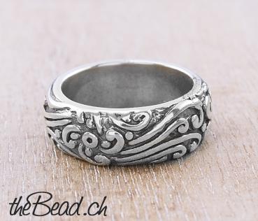 women silver chain finger ring made of 925 sterling silver