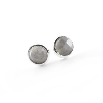 silver quartz earrings 925 sterling silver