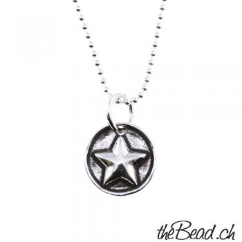 star pendant necklace made of 925 sterling silver