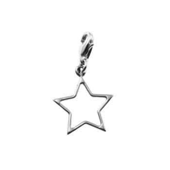 Star charm made of stainless steel