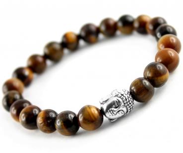tiger eye bracelet with buddha bead
