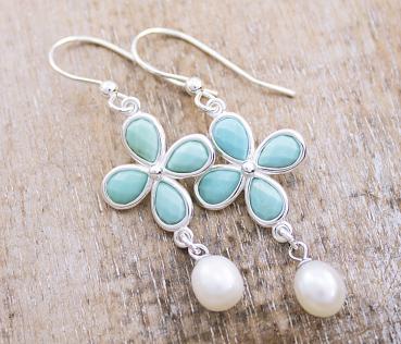 925 sterling silver and turquoise earrings