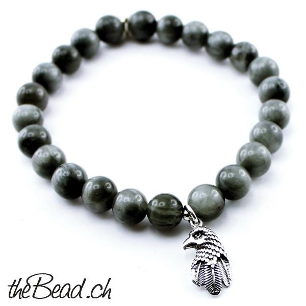 adler und adlerauge Armband mit Perle the Bead