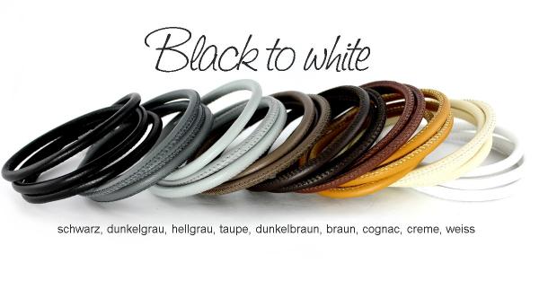 black bracelet made of leather