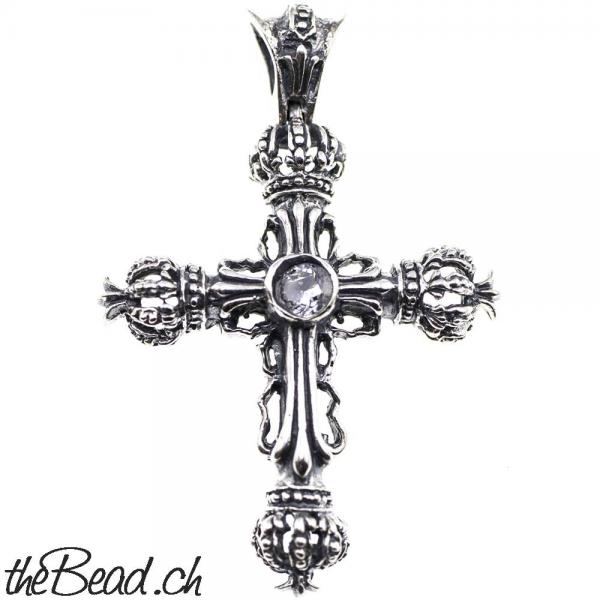 cross pendant with crowns