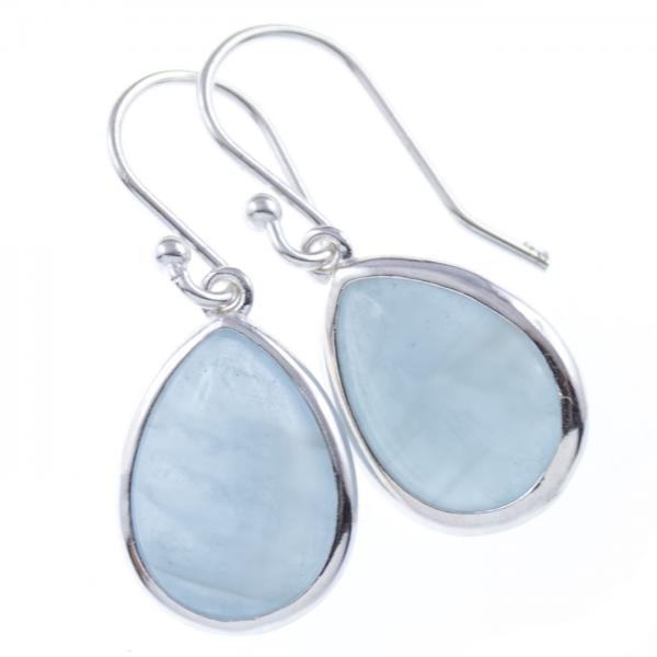 Aquamarin Ohrhänger 925 Sterling Silber Ohrschmuck von theBead Schweiz