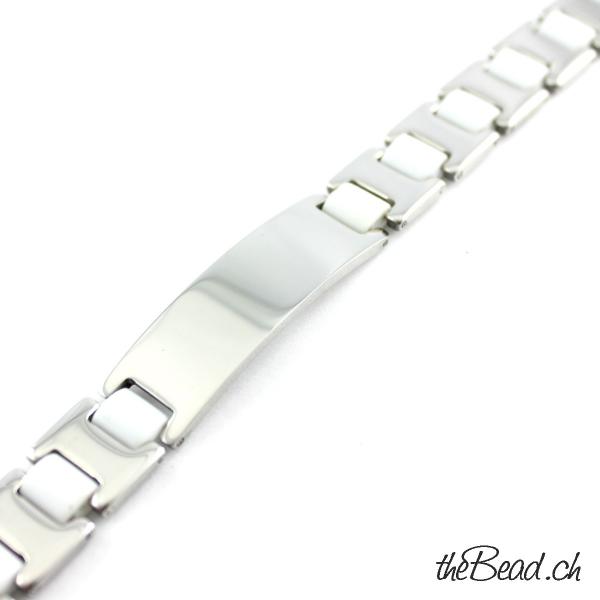 stainless steel men engraved bracelet theBead