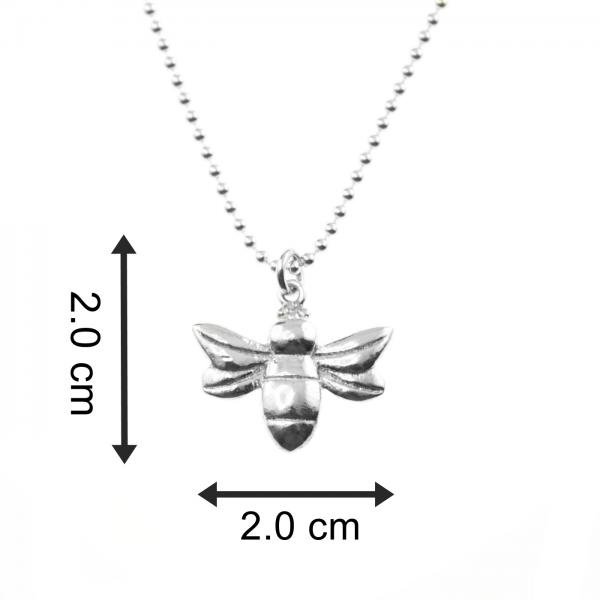 Collier aus 925 Silber mit Bienen Anhänger