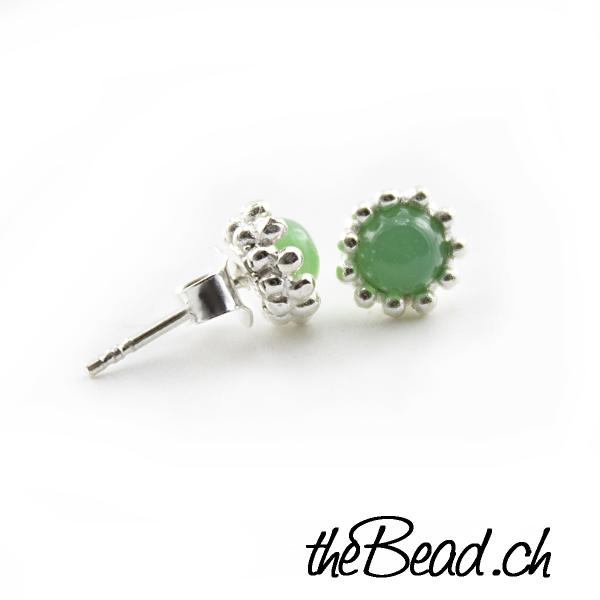 green little chrysopras earrings