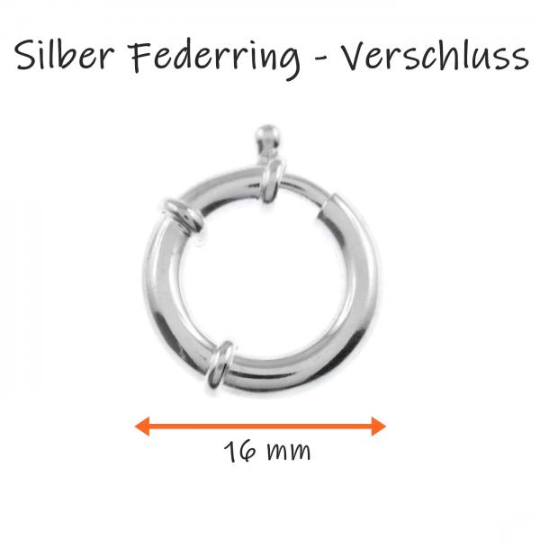 Silber Verschlussring Federring