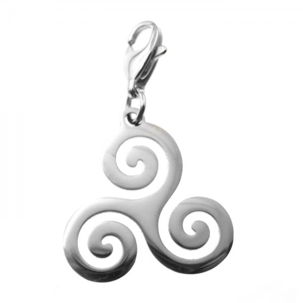 stainless steel charm pendant