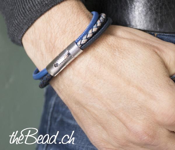 lederarmband geflochten thebead