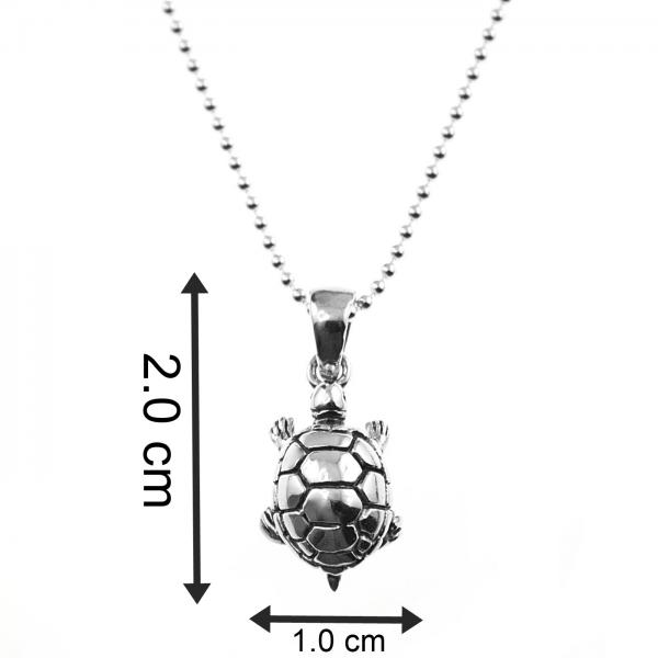 Collier aus 925 Silber mit Schildkröten Anhänger